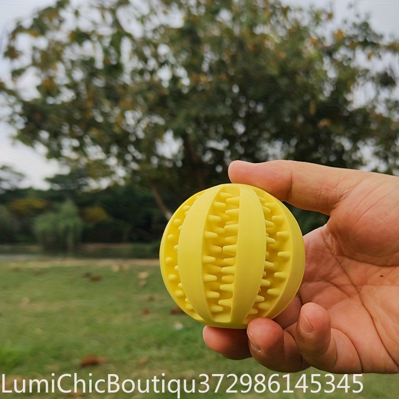 Rubber Treat Dispensing Dog Toy - كرة مطاطية توزع المكافآت للكلاب، لعبة