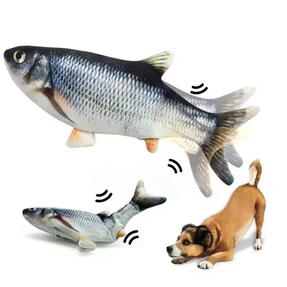 Electric Floppy Fish Dog Toy - لعبة سمكة للقطط والكلاب تعمل بالشحن