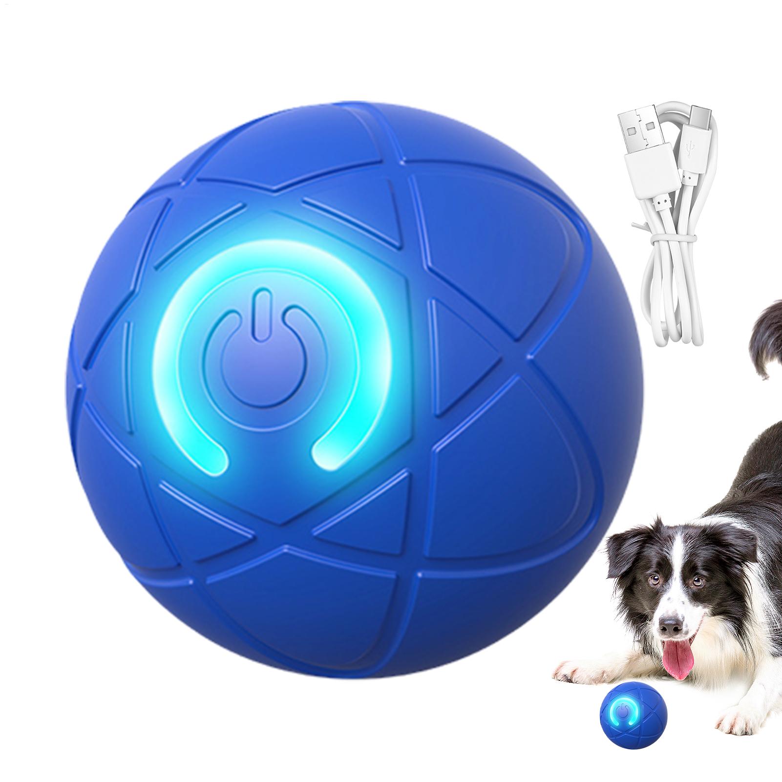 Automatic Moving Dog Ball - ألعاب ذكية تفاعلية للكلاب المعتقدين كثيرًا،