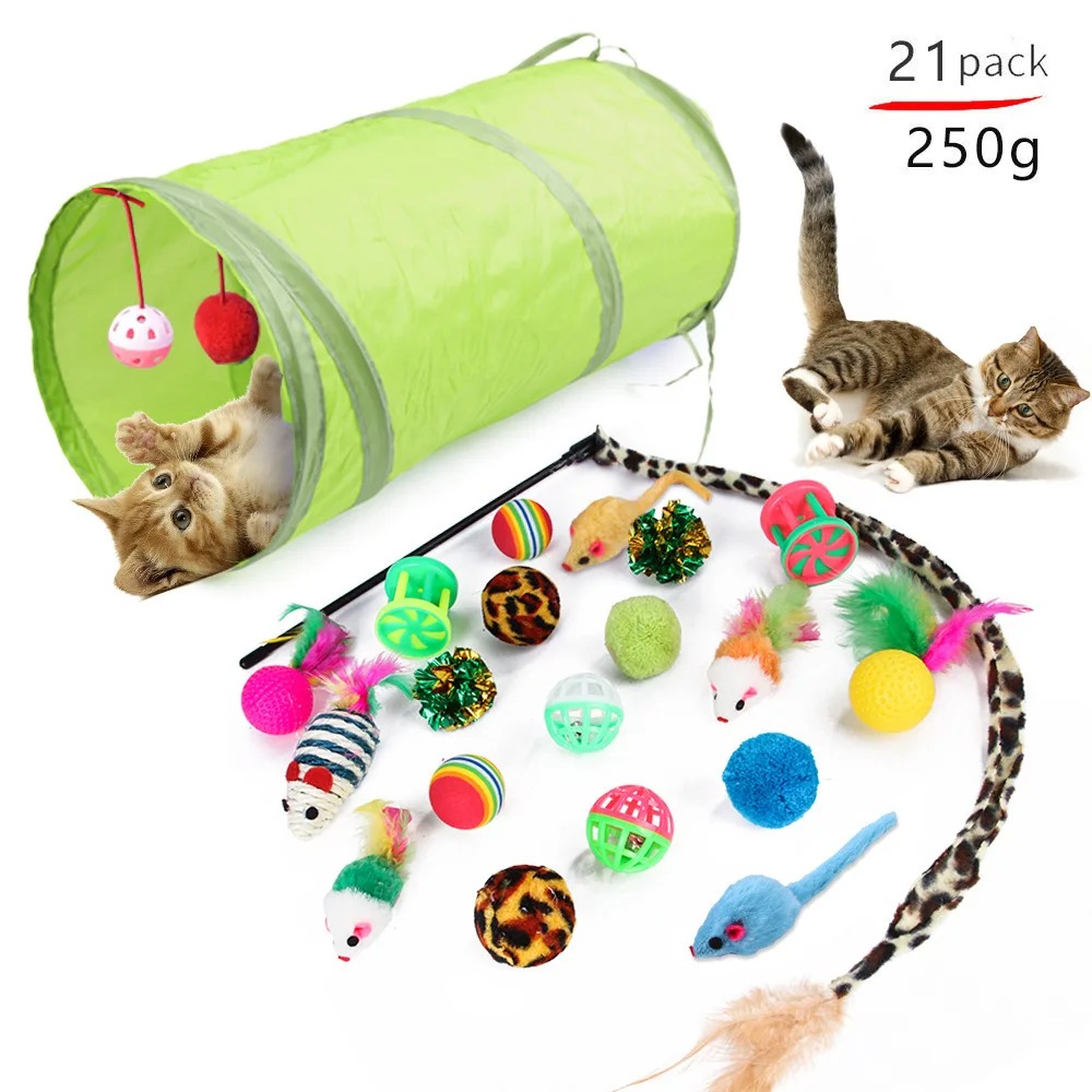 Catnip Interactive Plush Mouse - مجموعة ألعاب تفاعلية للقطط لتخفيف الملل،