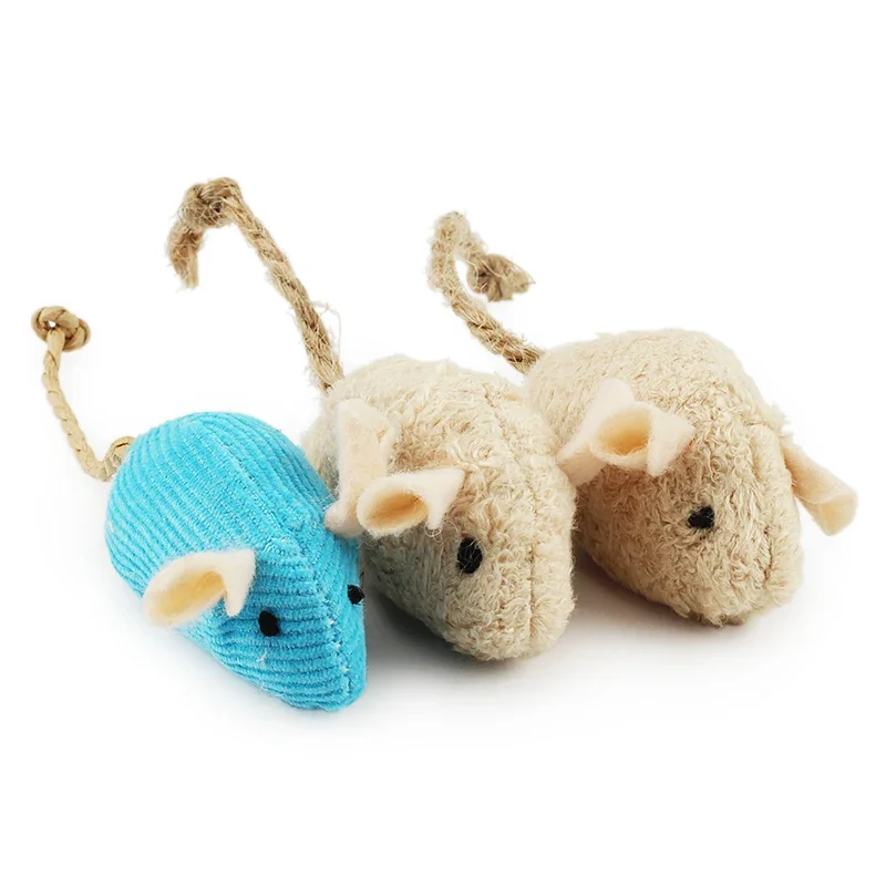 Catnip Interactive Plush Mouse - لعبة لعب تفاعلية للقطط الصغيرة ،