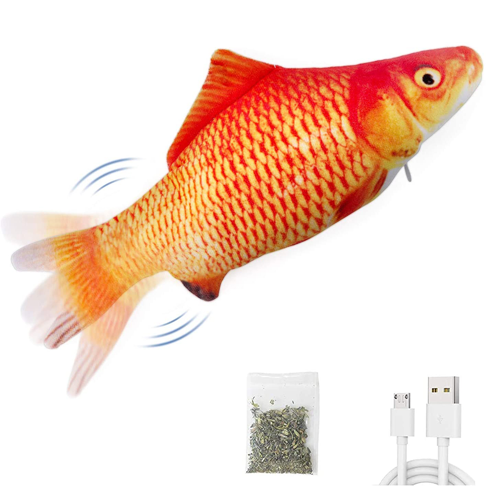 Electric Floppy Fish Dog Toy - ألعاب القطط على شكل سمكة، لعبة
