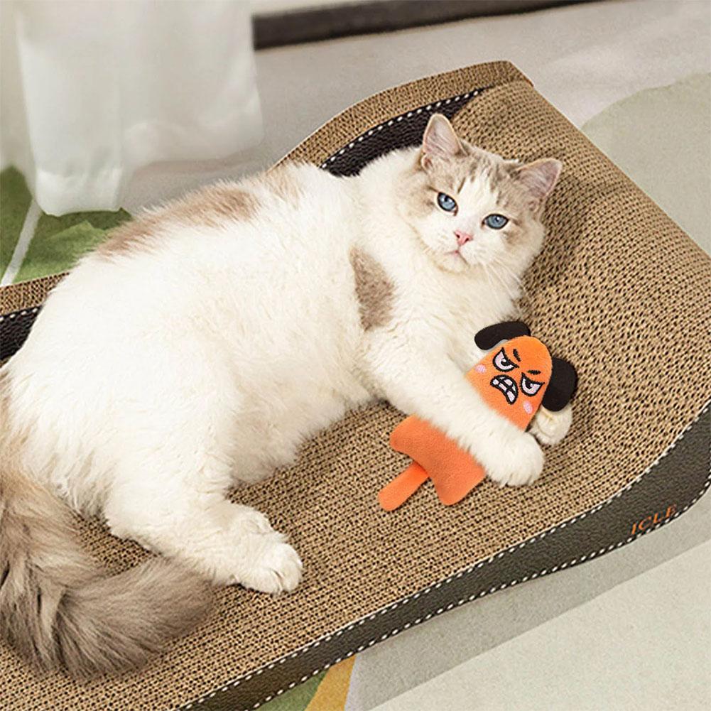 Catnip Interactive Plush Mouse - الكرتون التعبير القط اللعب أفخم مستلزمات