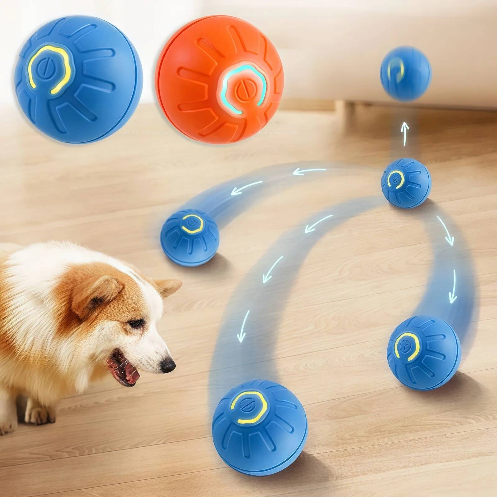 Automatic Moving Dog Ball - كرة لعبة ذكية للكلاب، لعبة إلكترونية