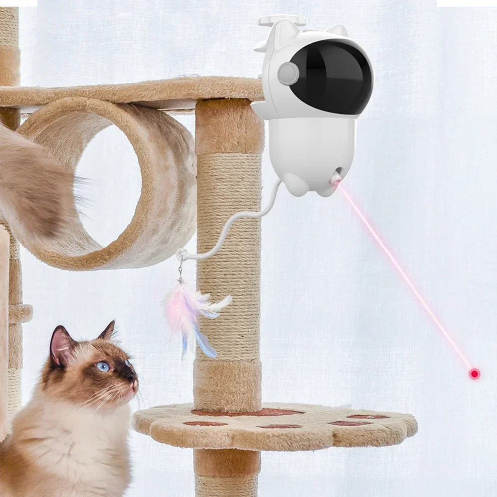 Laser Pointer Cat Toy Automatic - لعبة ليزر تفاعلية للقطط بزاوية 360