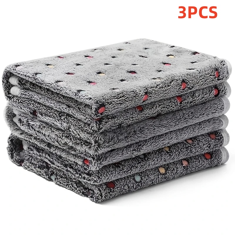 Pet Beds - 3 قطعة بطانية حيوانات أليفة لينة