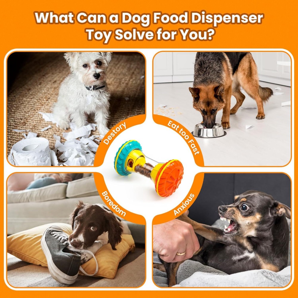 لعبة كلاب هادئة لتوزيع المكافآ - مراجعة Rubber Treat Dispensing Dog Toy وسعره