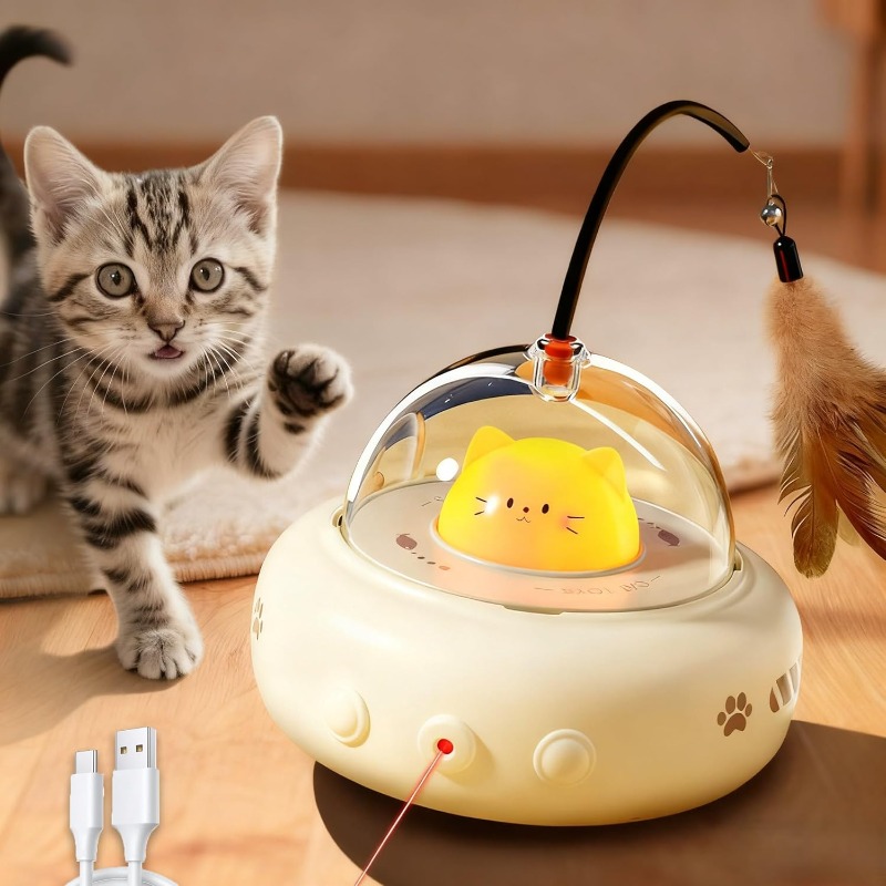 ألعاب تفاعلية للقطط داخل المنز - مراجعة Laser Pointer Cat Toy Automatic وسعره