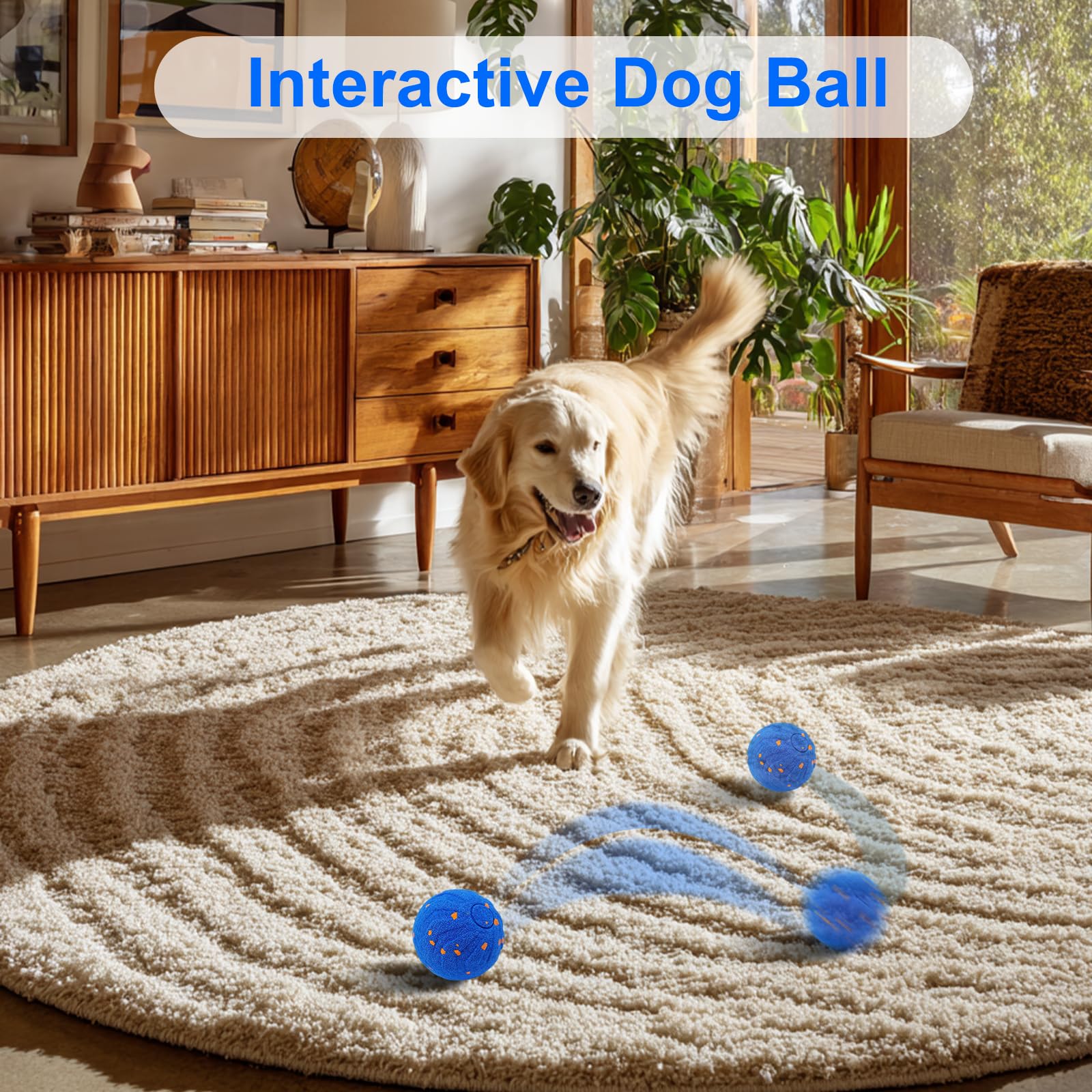 كرة الكلب التفاعلية، ألعاب الك - مراجعة Automatic Moving Dog Ball وسعره