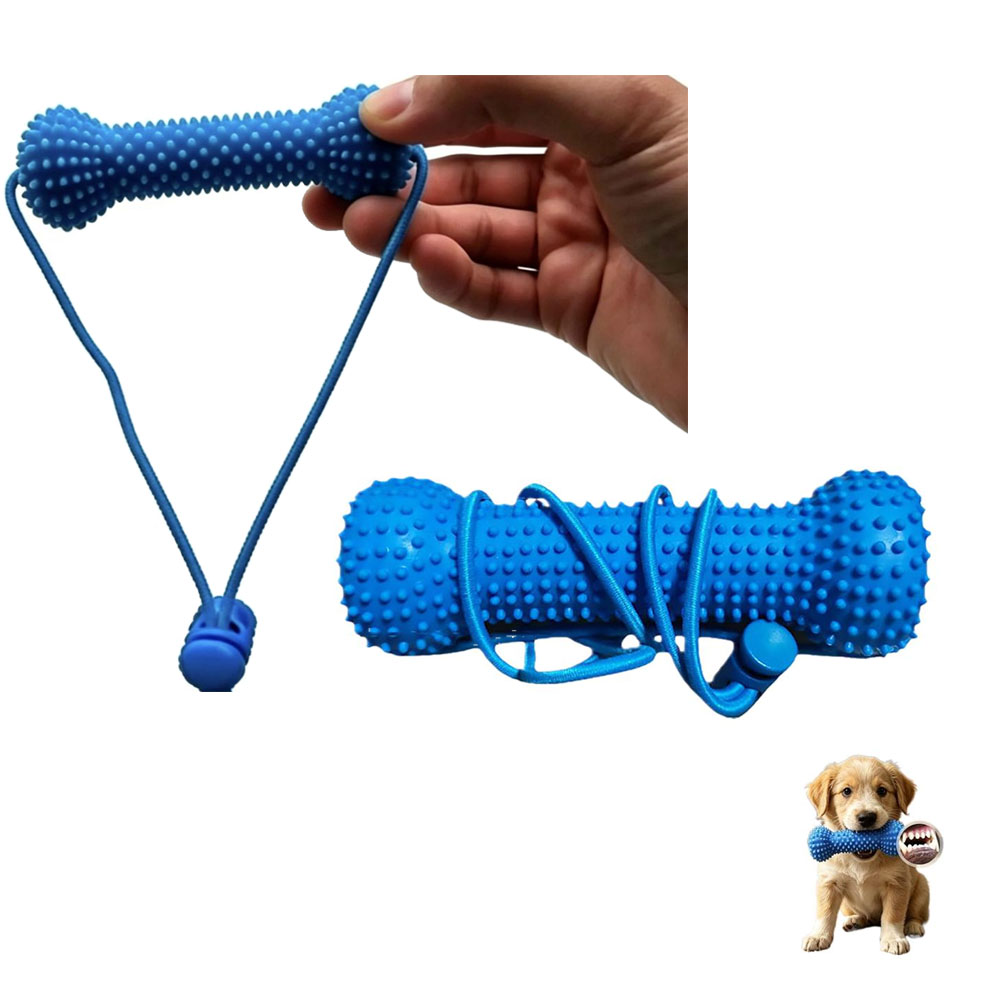 لعبة مطاطية لتنظيف أسنان الكلا - مراجعة Teeth Cleaning Dog Chew Bone وسعره