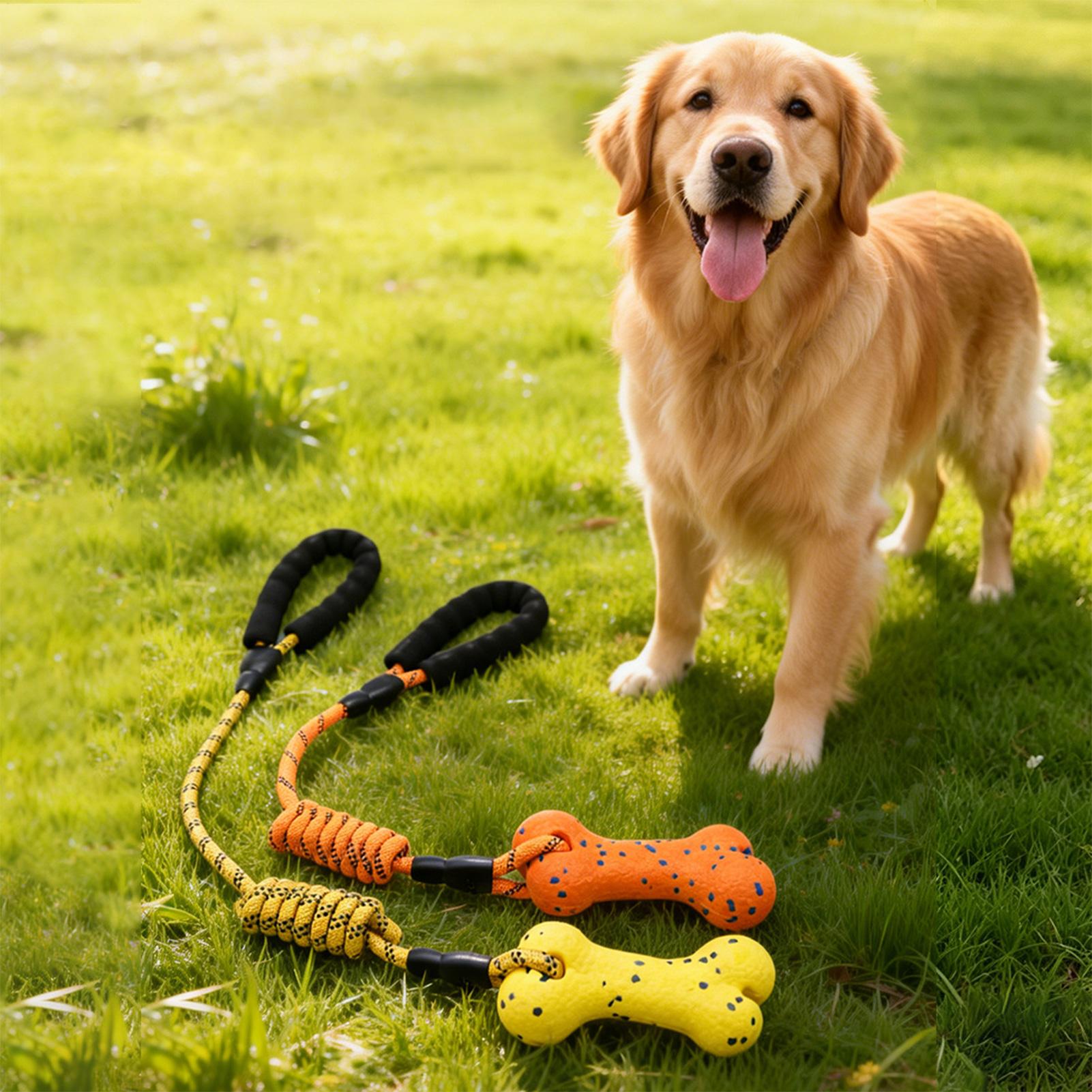 لعبة حبل للكلاب للعض والتخلص م - مراجعة Dog Rope Toy Aggressive Chewers وسعره