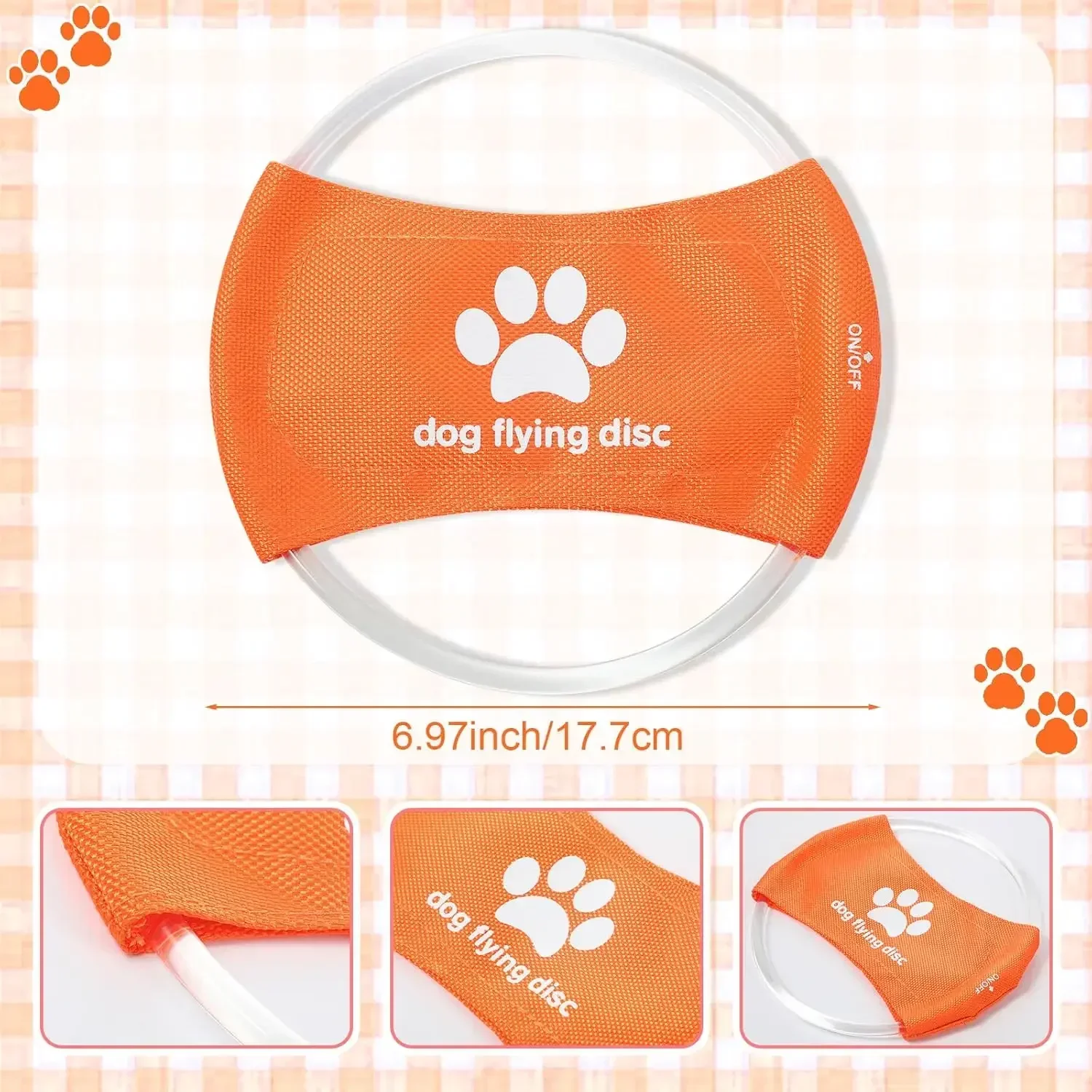 لعبة الكلب LED متوهجة قابلة لإ - مراجعة Flying Disc Dog Training Toy وسعره