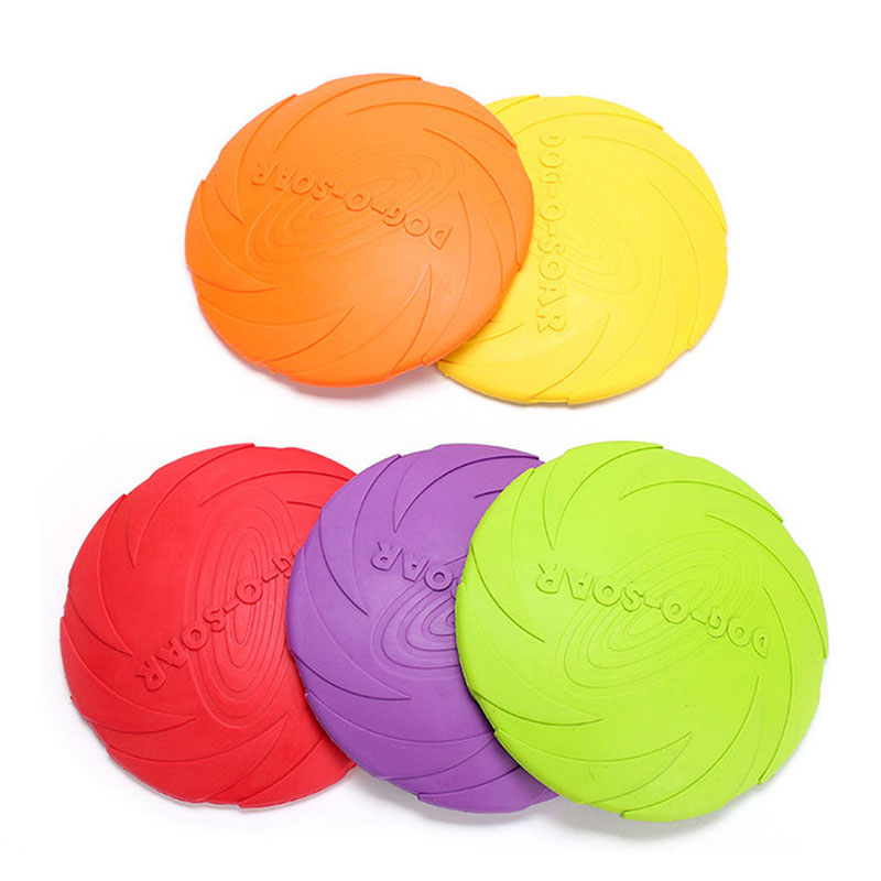 المطاط كلب تحلق أقراص الصحن لع - مراجعة Flying Disc Dog Training Toy وسعره