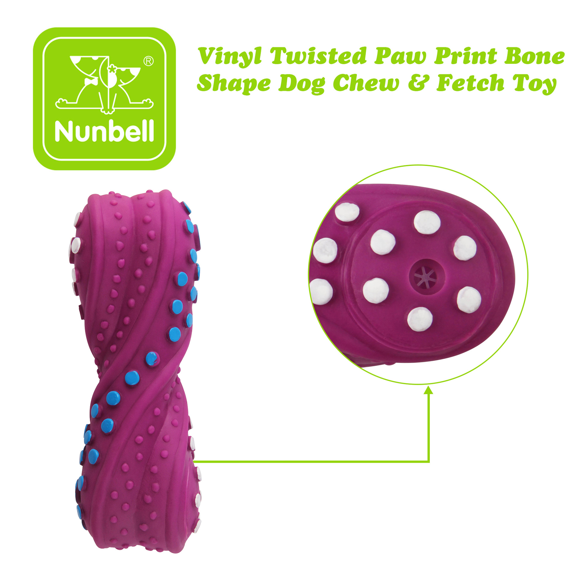لعبة كلب تصدر صوت صرير على شكل - مراجعة Teeth Cleaning Dog Chew Bone وسعره