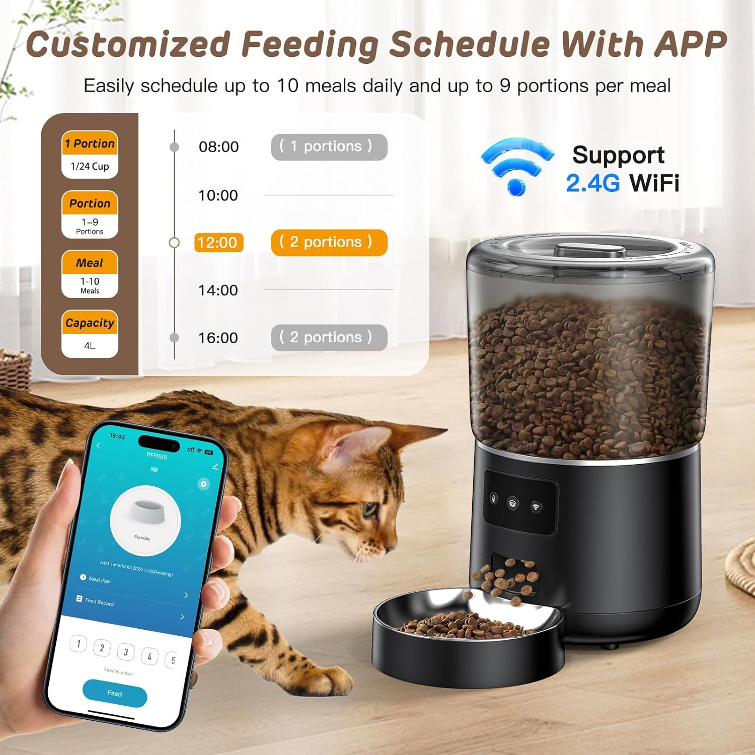 موزع طعام أوتوماتيكي للحيوانات - مراجعة Pet Feeders وسعره