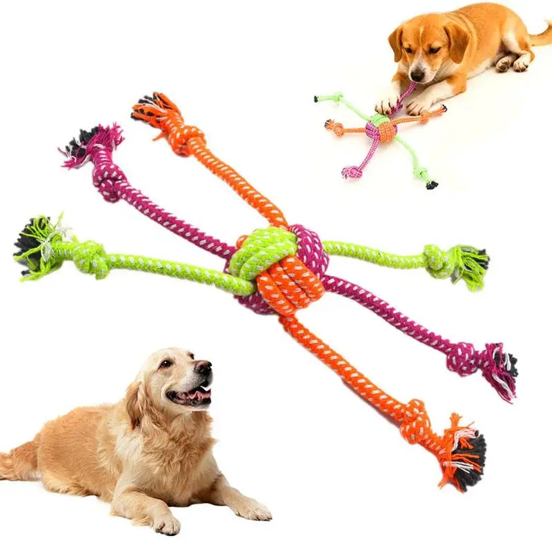 لعبة مضغ متينة للكلاب على شكل  - مراجعة Dog Rope Toy Aggressive Chewers وسعره