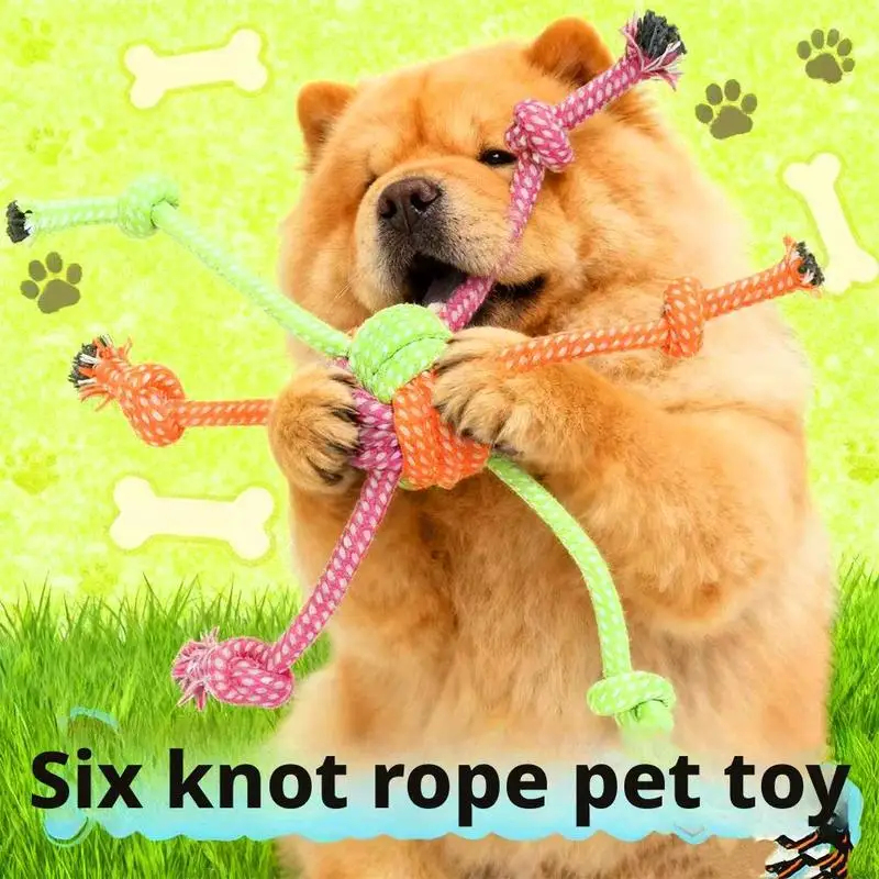 لعبة مضغ متينة للكلاب على شكل  - مراجعة Dog Rope Toy Aggressive Chewers وسعره