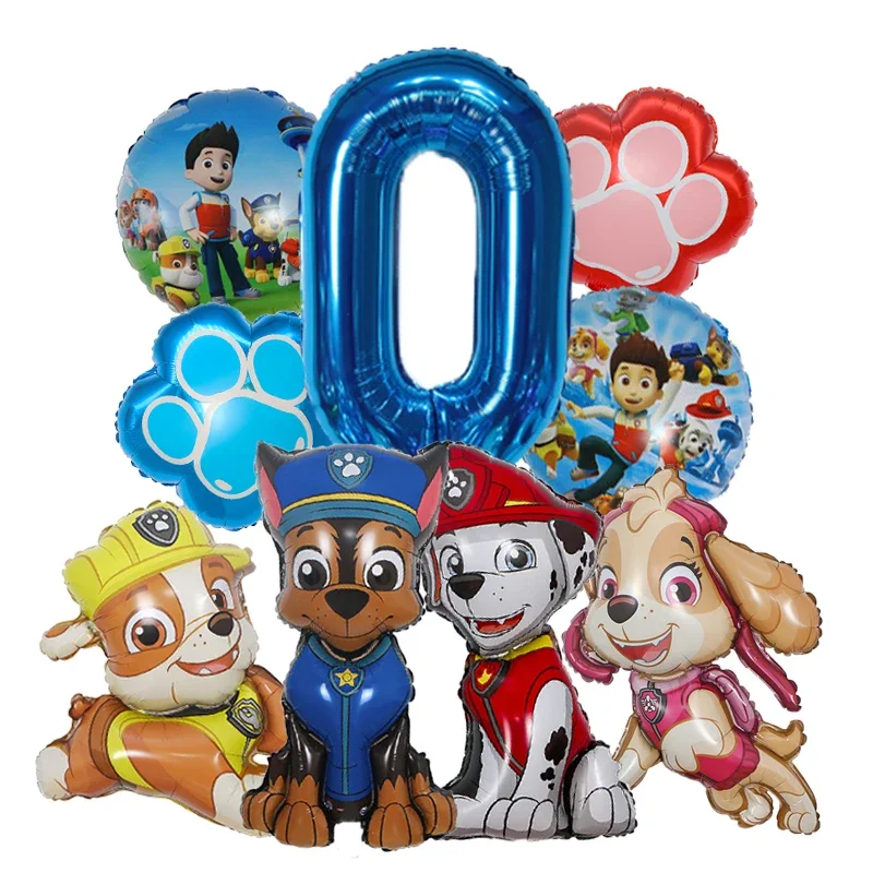 9 قطع بالونات رقائقية كرتونية  - مراجعة Dog Toys وسعره