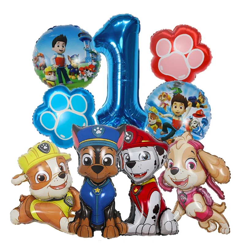 9 قطع بالونات رقائقية كرتونية  - مراجعة Dog Toys وسعره